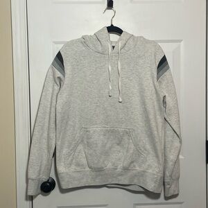MV Sport Gray Hoodie With Striped Sleeves